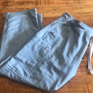 Figs scrub pants- Large Petite- Heather Indigo